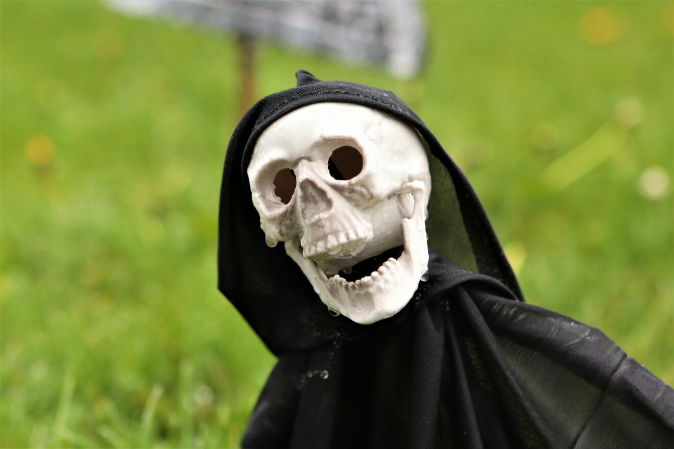 Halloween på kirkegården