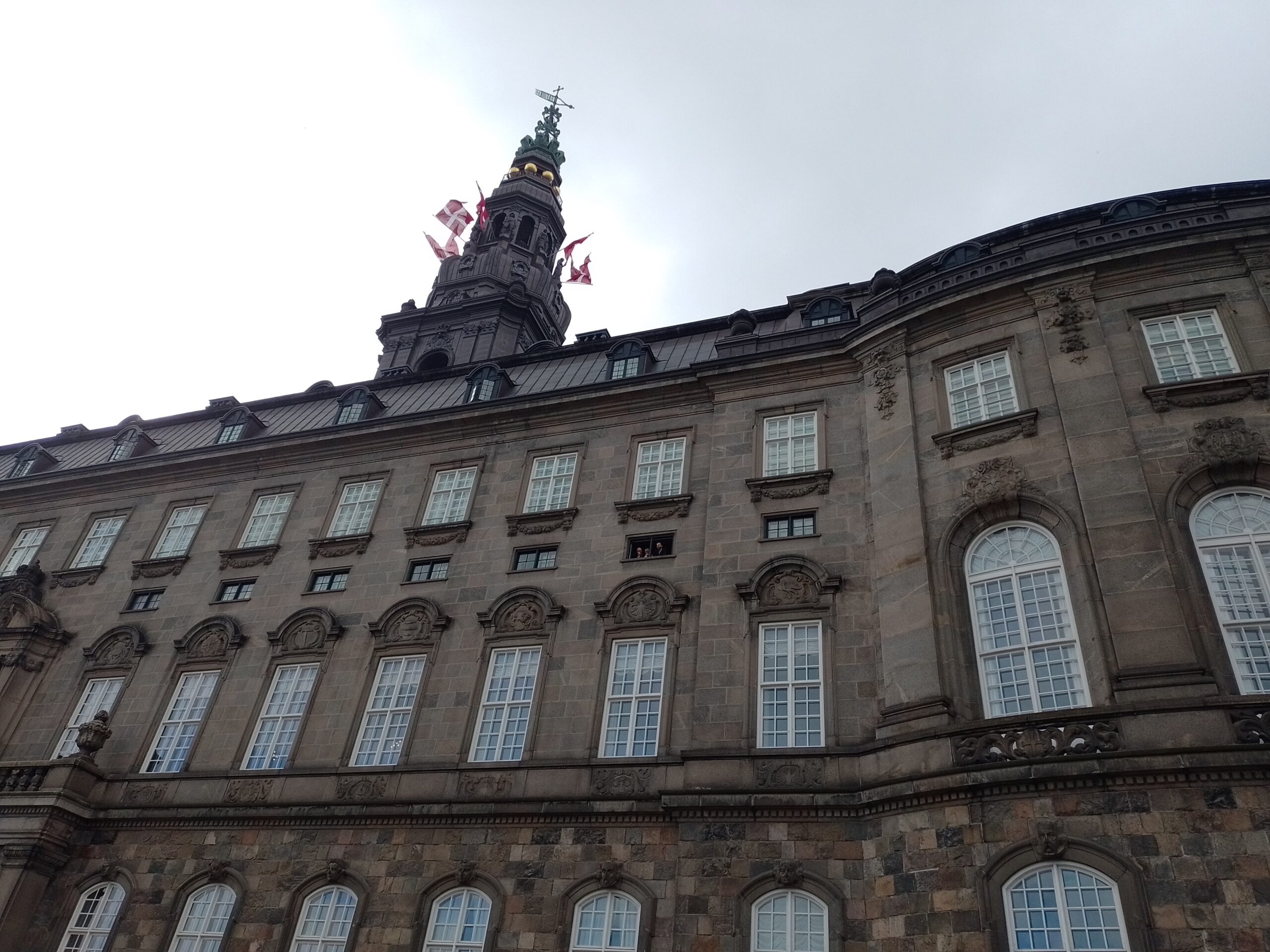 400 elever demonstrerede foran Christiansborg