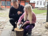 Skær en snelde i vinterferien. Foto: Museum Vestsjælland