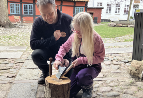 Skær en snelde i vinterferien. Foto: Museum Vestsjælland